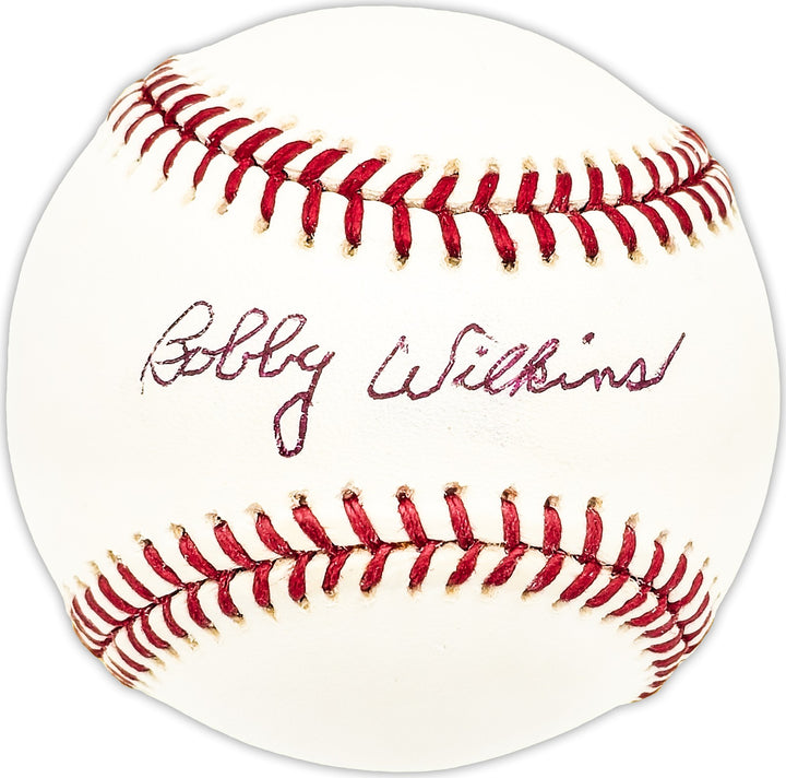 Bobby Wilkins Signed AL Baseball Philadelphia A's Beckett #BM25706