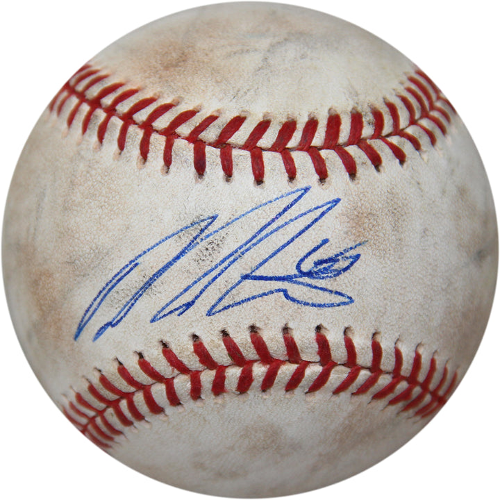 DELLIN BETANCES SIGNED GAME USED OML SELIG BASE BALL NEW YORK YANKEES NY SGC COA