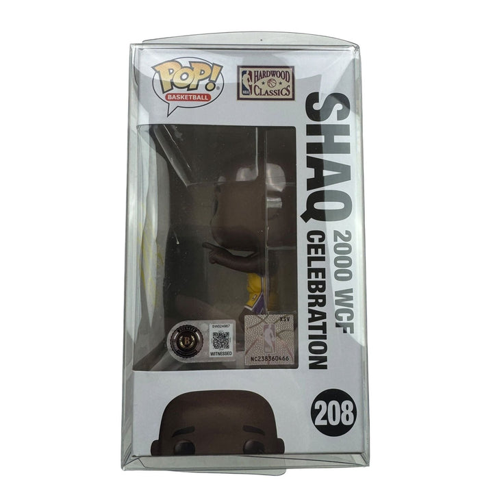 Autographed/Signed Shaq Shaquille O'Neal LA Lakers Funko Pop #208 BAS COA