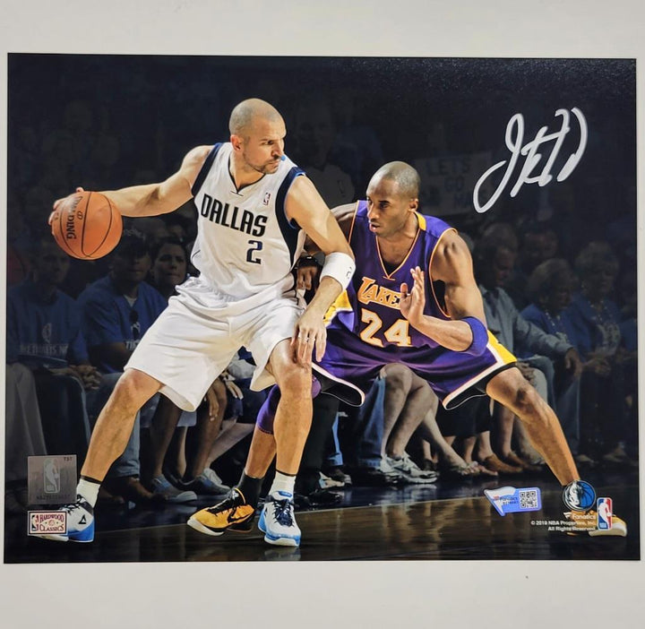 Jason Kidd autograph signed 8x10 photo Mavericks vs Kobe ~ Fanatics Authentic