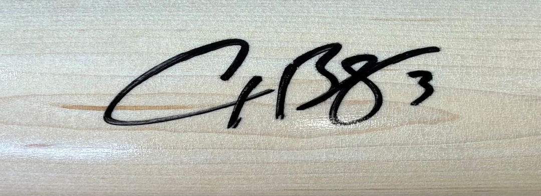 Alex Bregman Chicago Cubs Signed Tan Louisville Slugger Bat BAS