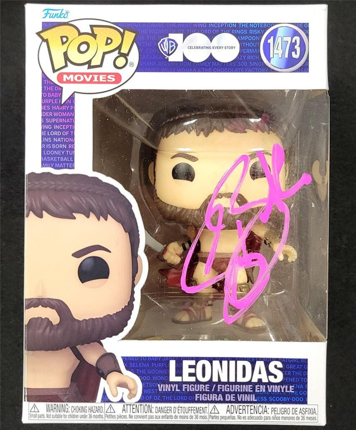 Gerard Butler signed Leonidas 300 Funko Pop! 1473 autograph (D) ~ Beckett BAS