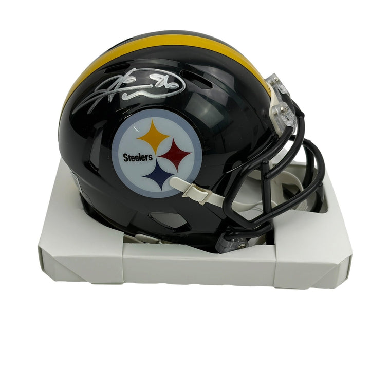 Autographed/Signed Hines Ward Pittsburgh Steelers Mini Helmet Beckett B