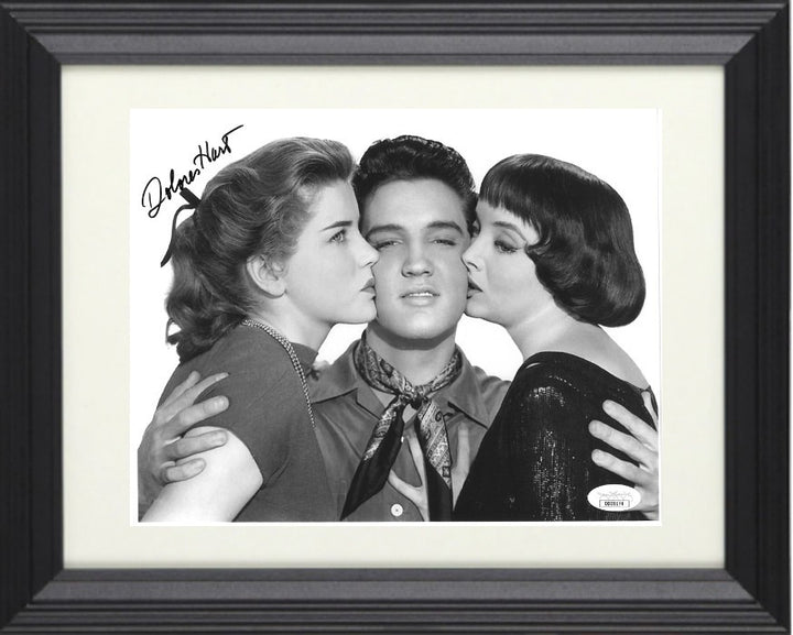 Dolores Hart signed Loving You 1957 B&W 8x10 Photo Framed - JSA -(Elvis Presley)