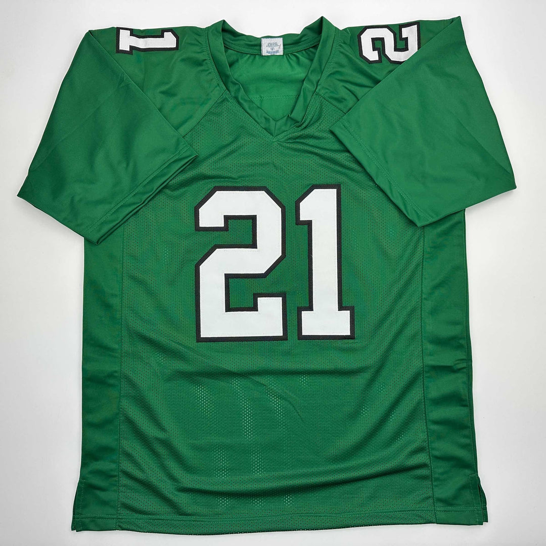 Facsimile Autographed Eric Allen Philadelphia Kelly Green Reprint Jersey Mens XL
