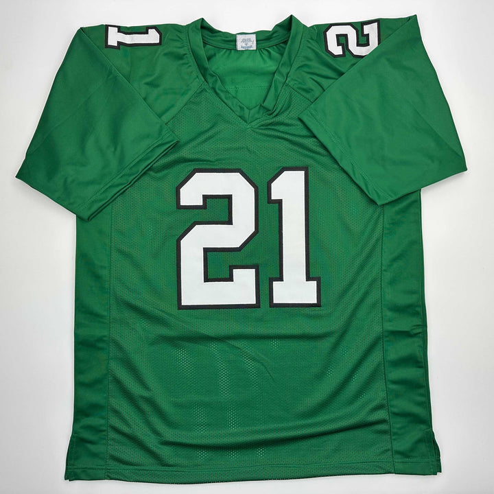 Facsimile Autographed Eric Allen Philadelphia Kelly Green Reprint Jersey Mens XL