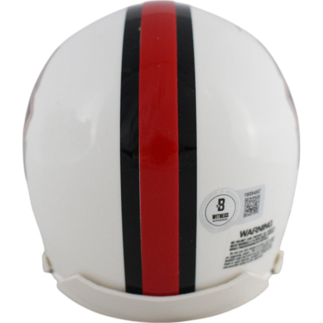 Steve Atwater Autographed/Signed Hall of Fame VSR4 Mini Helmet HOF Beckett 49068
