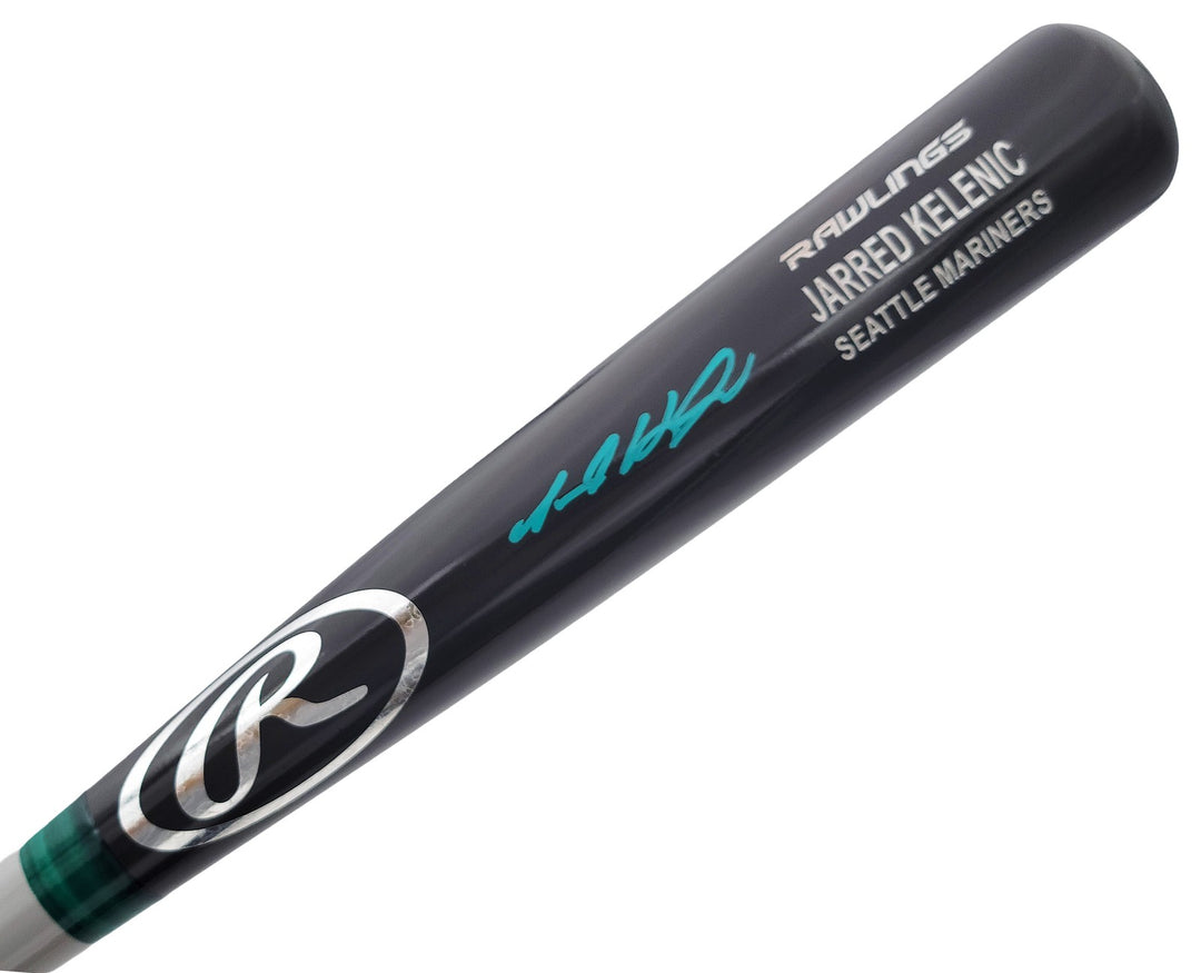 Jarred Kelenic Signed Dark Gray Rawlings Game Model Bat Seattle Mariners Beckett