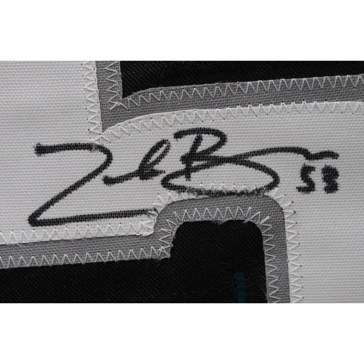 Zack Baun Autographed/Signed Pro Style sz XL Green Jersey Beckett Witness 50310