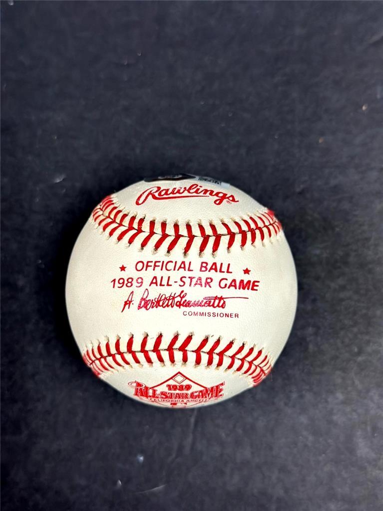Orel Hershiser signed "Bulldog, 3x AS " 1989 All Star Baseball auto Beckett BAS