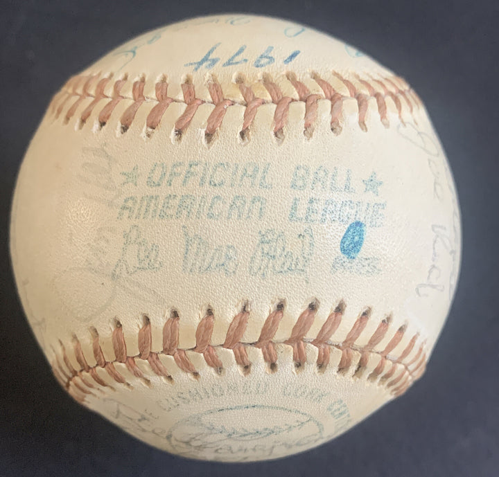 1974 Oakland A's WS Team Signed Baseball 31 Auto Reggie Jackson Jim Hunter Jsa