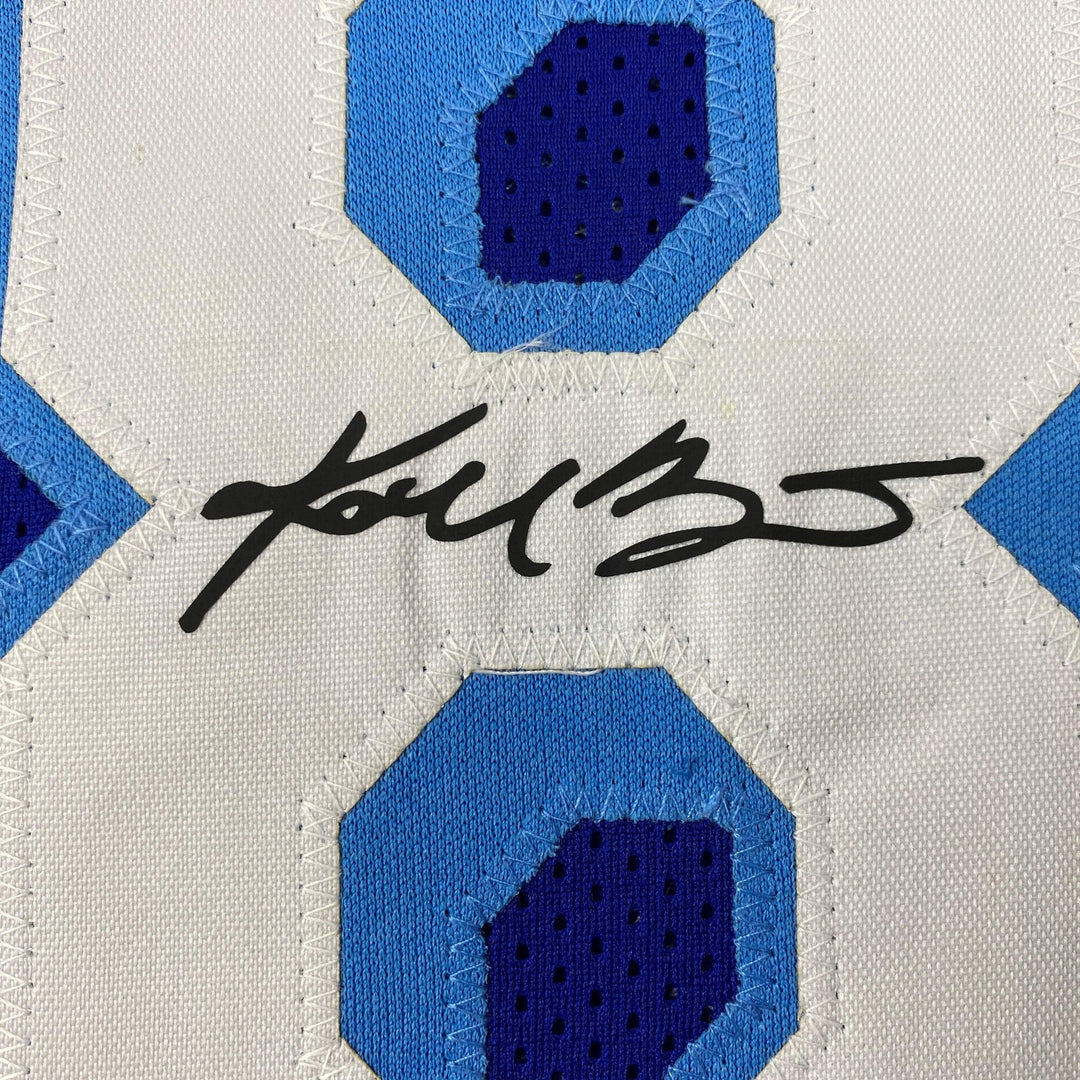 Facsimile Autographed Kobe Bryant #8 Los Angeles LA Blue Jersey Size Men's XL