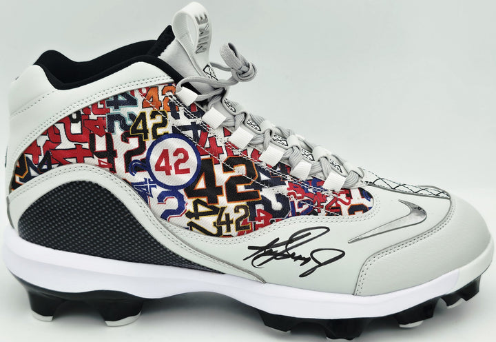 Ken Griffey Jr Auto White Nike Griffey 2 Mcs Jackie Robinson Day Baseball Cleats