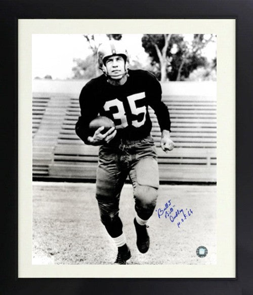 Bill Dudley signed Pittsburg Steelers 16x20 Photo w/ Bullet & HOF 66 Framed- COA