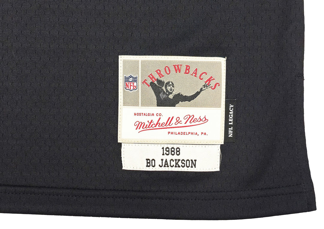 Raiders Bo Jackson Auto Black Authentic Mitchell Ness Throwback Jersey Sz XL BAS