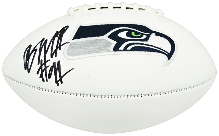 Byron Murphy II Signed Seattle Seahawks White Logo Football MCS Holo