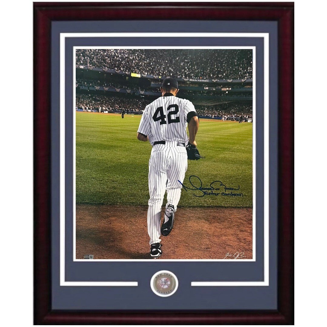 Mariano Rivera Yankees Signed 16x20 Framed Causi Photo Sandman Auto Steiner HOF