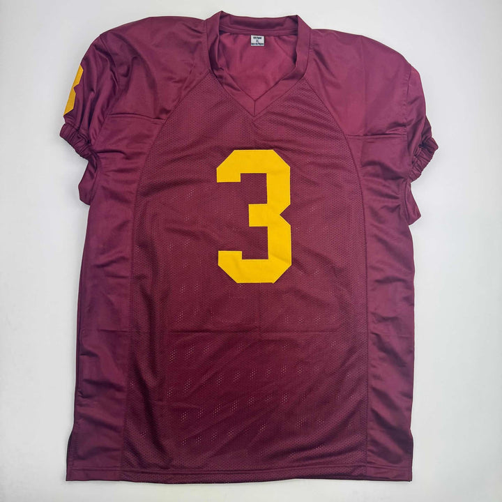 Autographed/Signed Jordan Addison USC Southen Cal Red College Jersey JSA COA