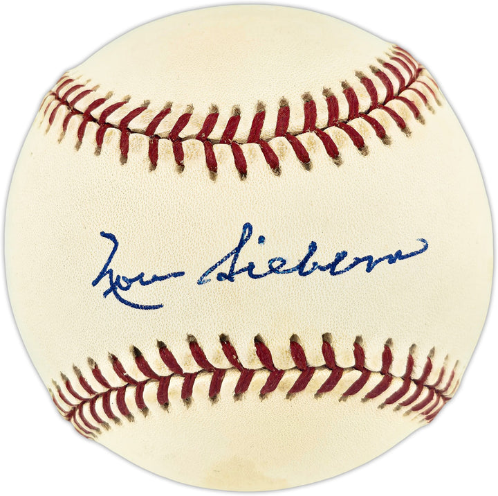 Norm Siebern Autographed Signed AL Baseball New York Yankees Beckett