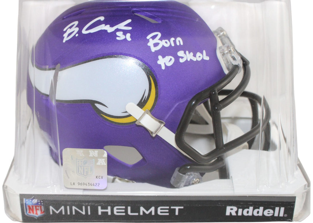 Blake Cashman Autographed Minnesota Vikings Mini Helmet Skol Beckett 52798