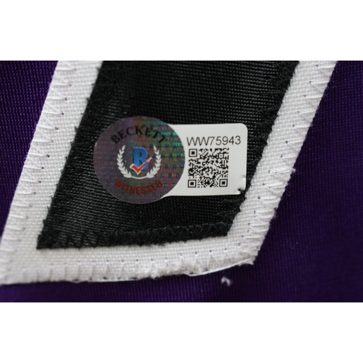 Brendan Rodgers Autographed/Signed Purple XL Jersey Beckett 47180
