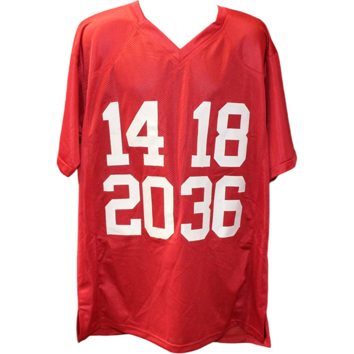 Bradford White Sims Owens Signed College Style Heisman XL Jersey Beckett 55444