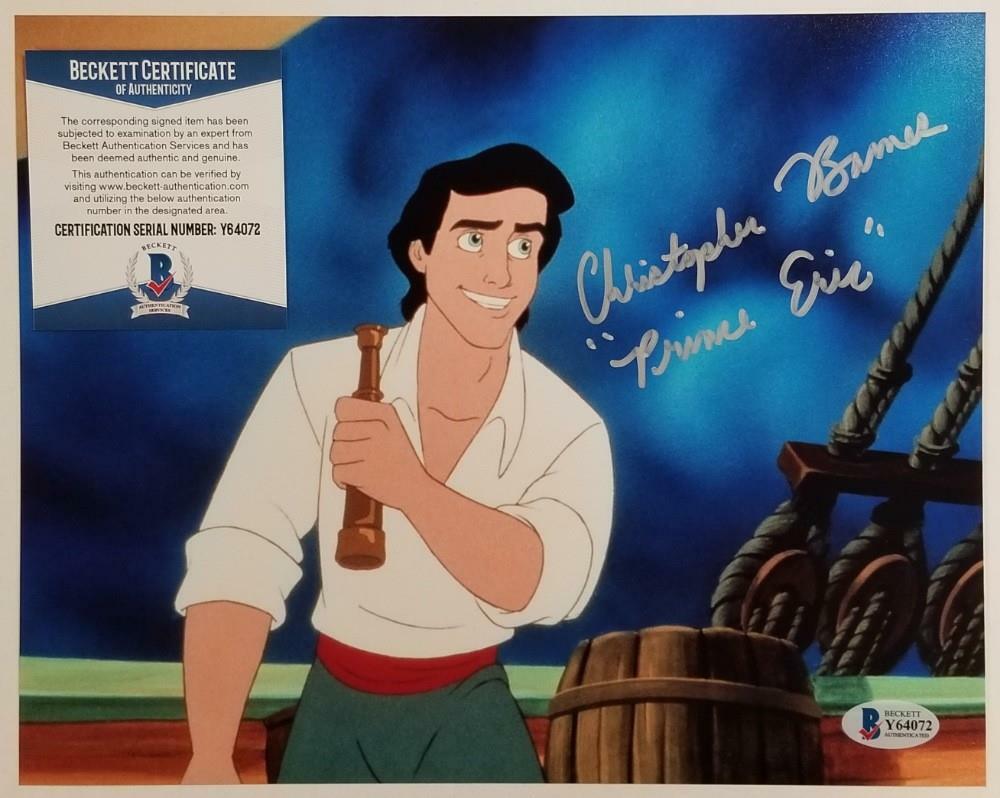 Christopher Barnes signed "Prince Eric" Little Mermaid 8x10 Photo #2 ~ BAS COA