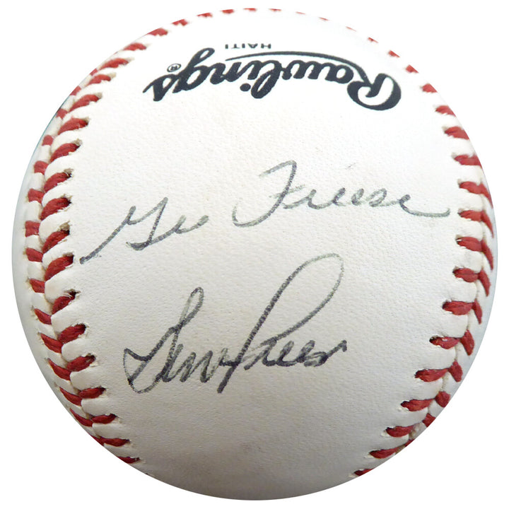George & Gene Freese Autographed Signed Official NL Baseball Beckett BAS #F26653