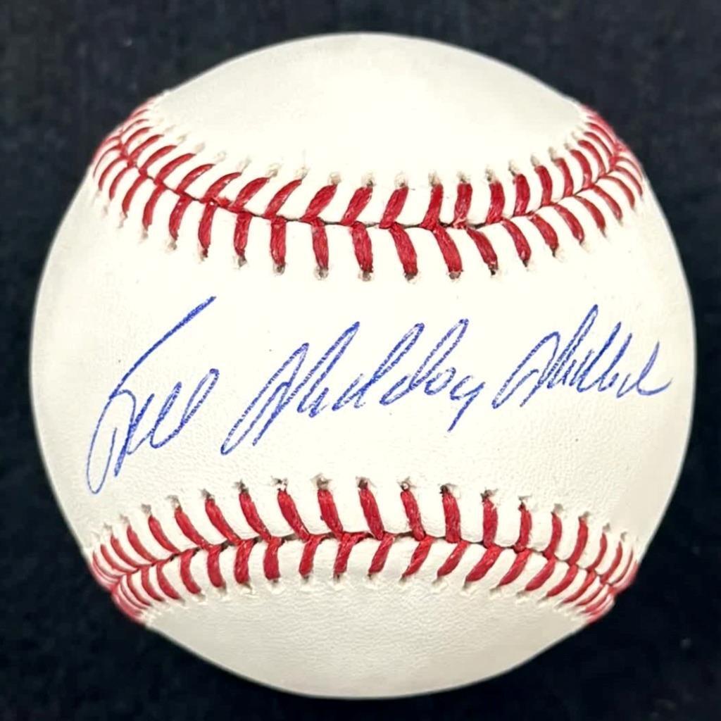 Bill "Mad Dog" Madlock signed MLB Baseball autograph ~ Beckett BAS Witness