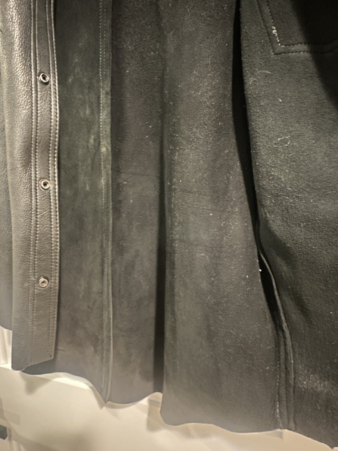Vintage Branded Garments Black Leather Jacket Button Usa New W/out Tag Sz M 44