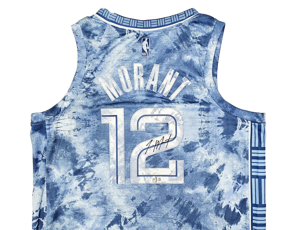 Grizzlies Ja Morant Auto Blue Jordan Creators The Paint Select Jersey 52 BAS