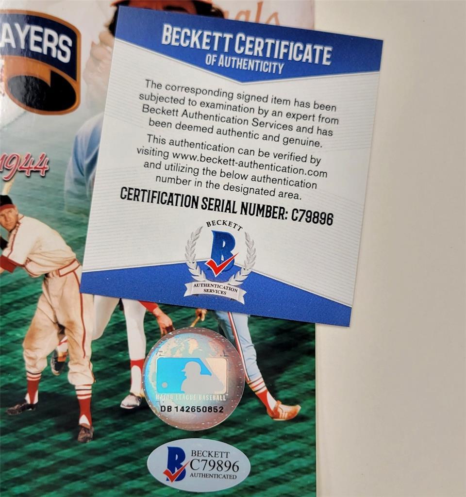 Stan Musial signed St. Louis Cardinals MVP 8x10 Photo autograph ~ BAS Beckett