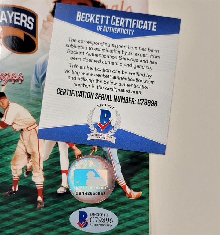 Stan Musial signed St. Louis Cardinals MVP 8x10 Photo autograph ~ BAS Beckett