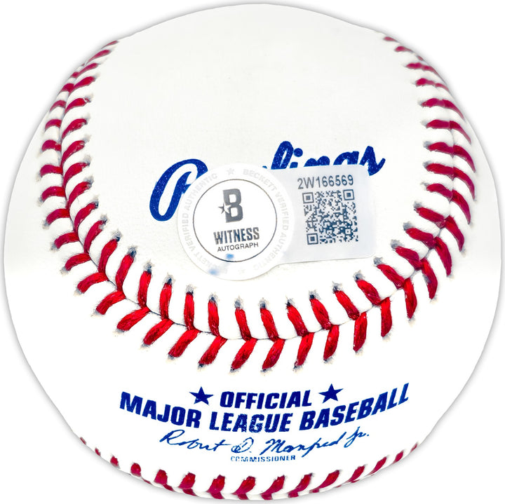 Jim Leyland Signed Official MLB Baseball Detroit Tigers "HOF 24" Beckett Witness