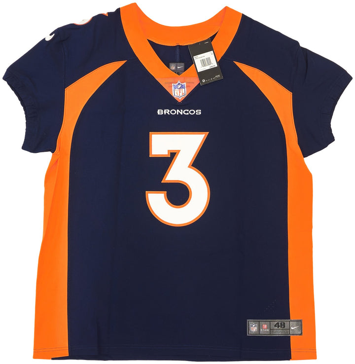 Broncos Russell Wilson Auto Signed Blue Nike Elite Jersey Size 48 Fanatics Holo
