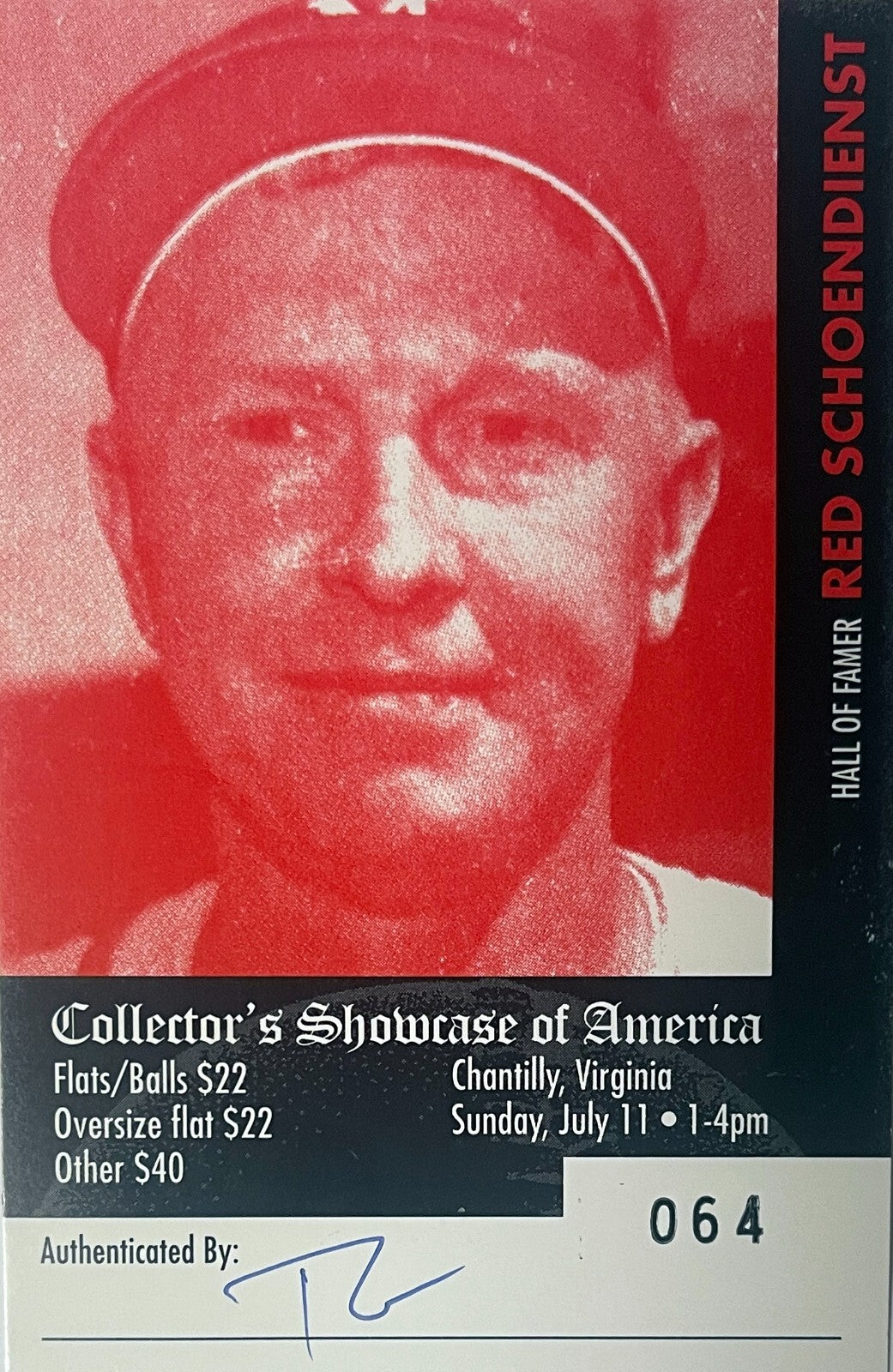 Red Schoendienst signed St. Louis Cardinals MLB 8x10 Photo Framed-COA/Ticket/HOF