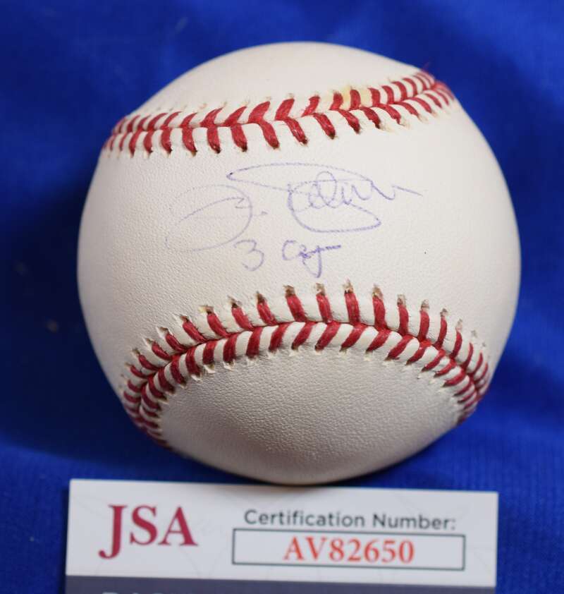 Jim Palmer JSA COA Autograph Major League Signed Baseball 3 Cy