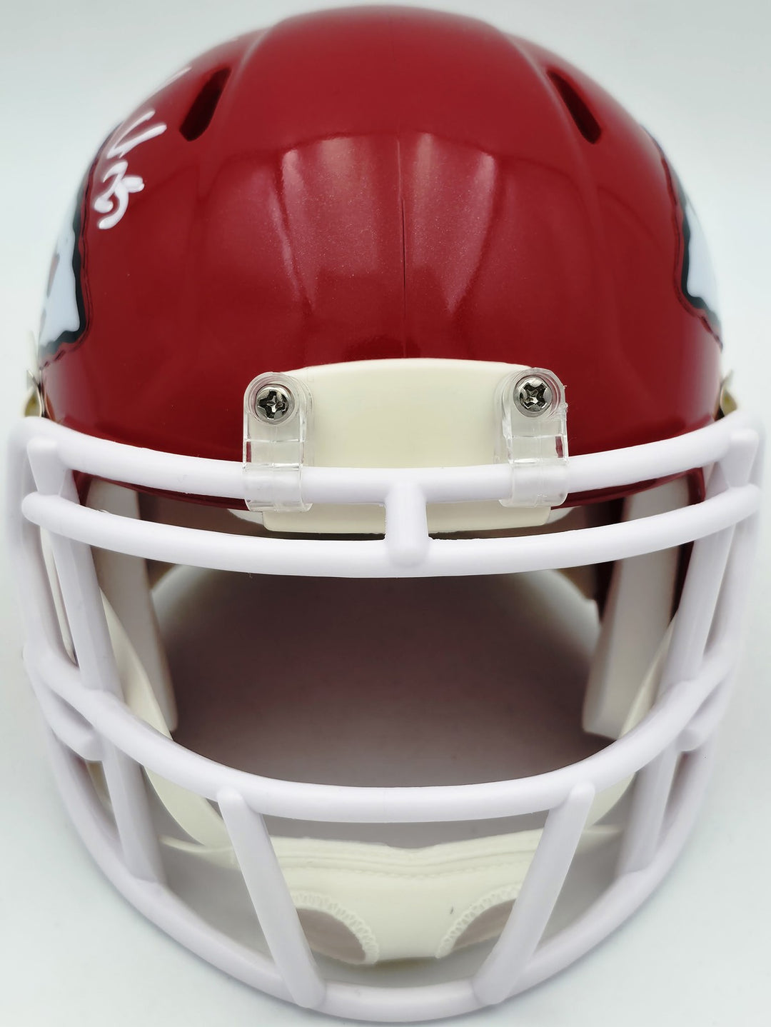 Jamaal Charles Signed Kansas City Chiefs Red Speed Mini Helmet Beckett Witness