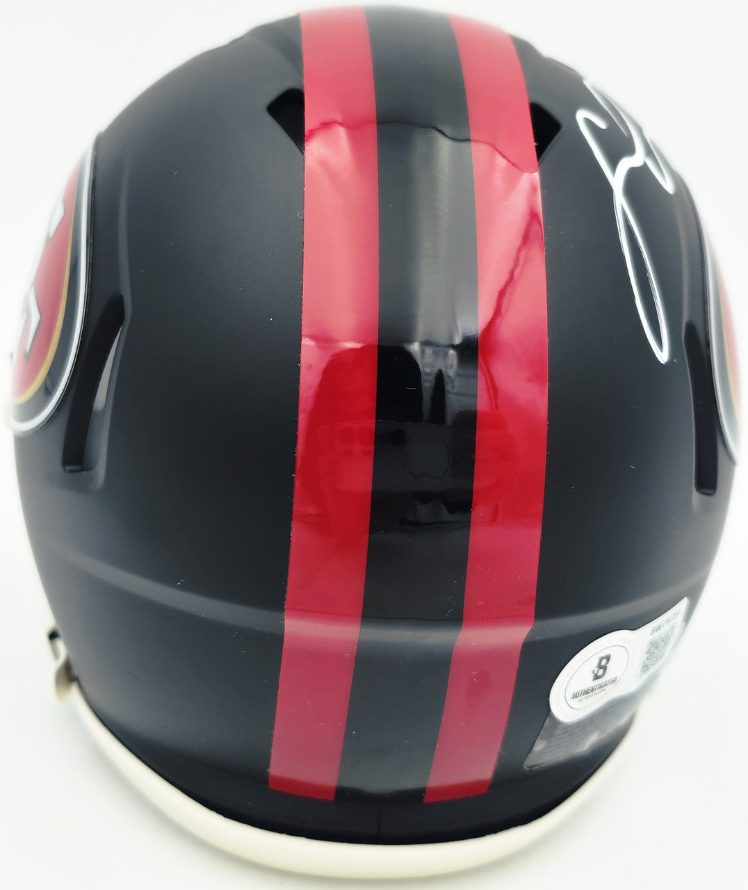 Fred Warner Signed San Francisco 49ers Black Rivalries Speed Mini Helmet Beckett
