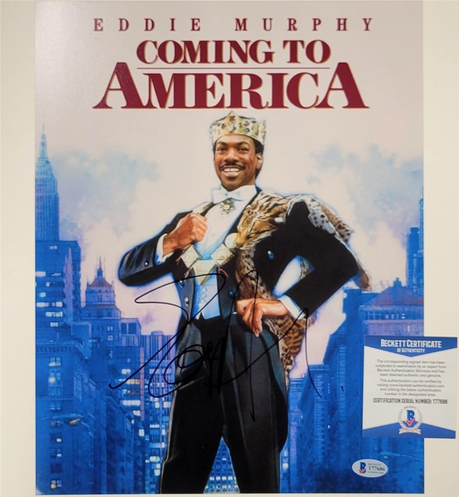 Eddie Murphy signed Coming to America 11x14 photo autograph ~ Beckett BAS