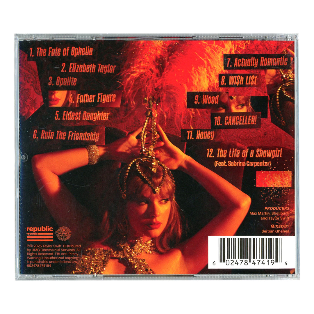 LONG SIGNATURE Taylor Swift Signed The Life Of A Showgirl CD JSA COA Autograph C