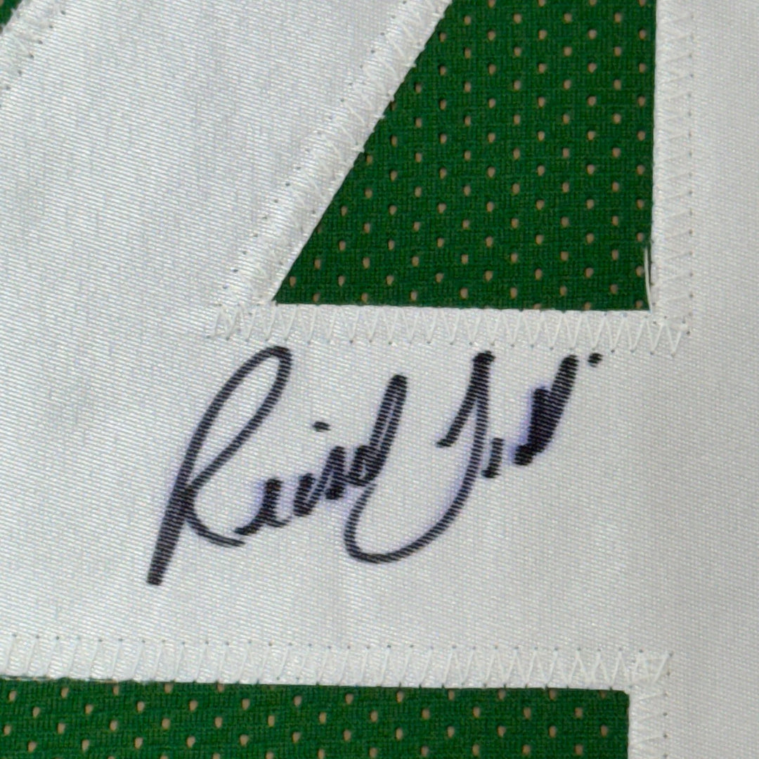 Framed Autographed/Signed Richard Todd 35x39 New York Green Jersey JSA COA