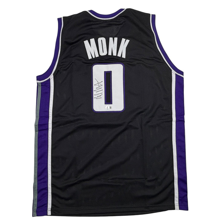 Autographed/Signed Malik Monk Sacramento Black Basketball Jersey Beckett BAS COA
