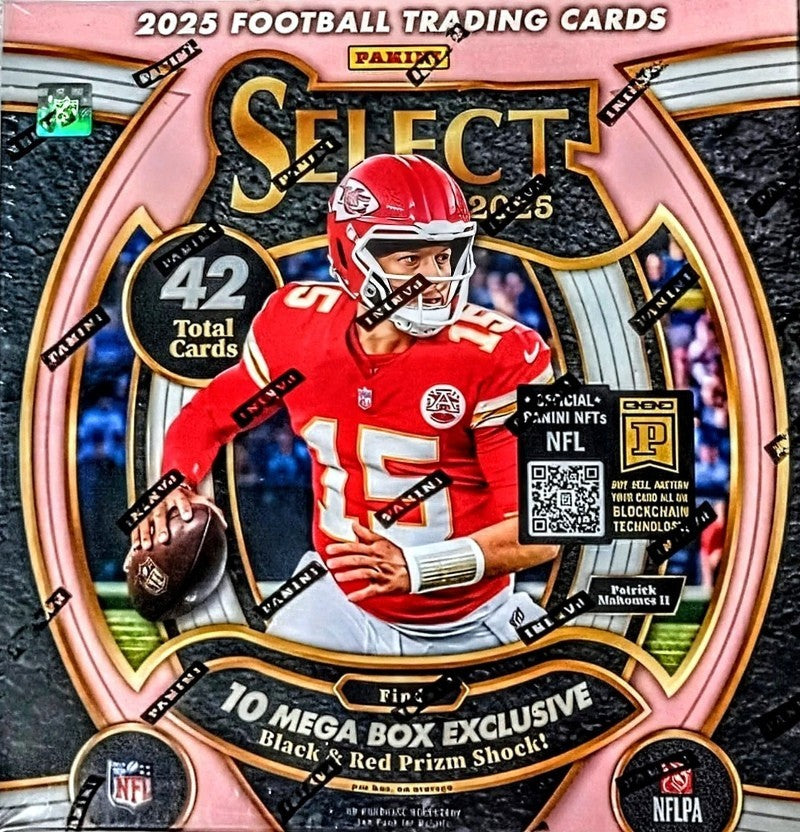 2025 Panini NFL Select Football Mega Box- New/Factory Sealed- 6PK/7CPP/42CPB
