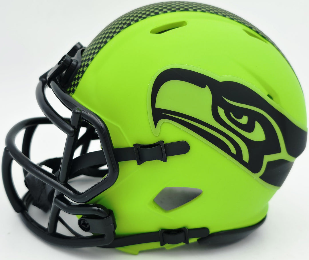 Earl Thomas III Signed Seahawks Rave Green Speed Mini Helmet Beckett Witness