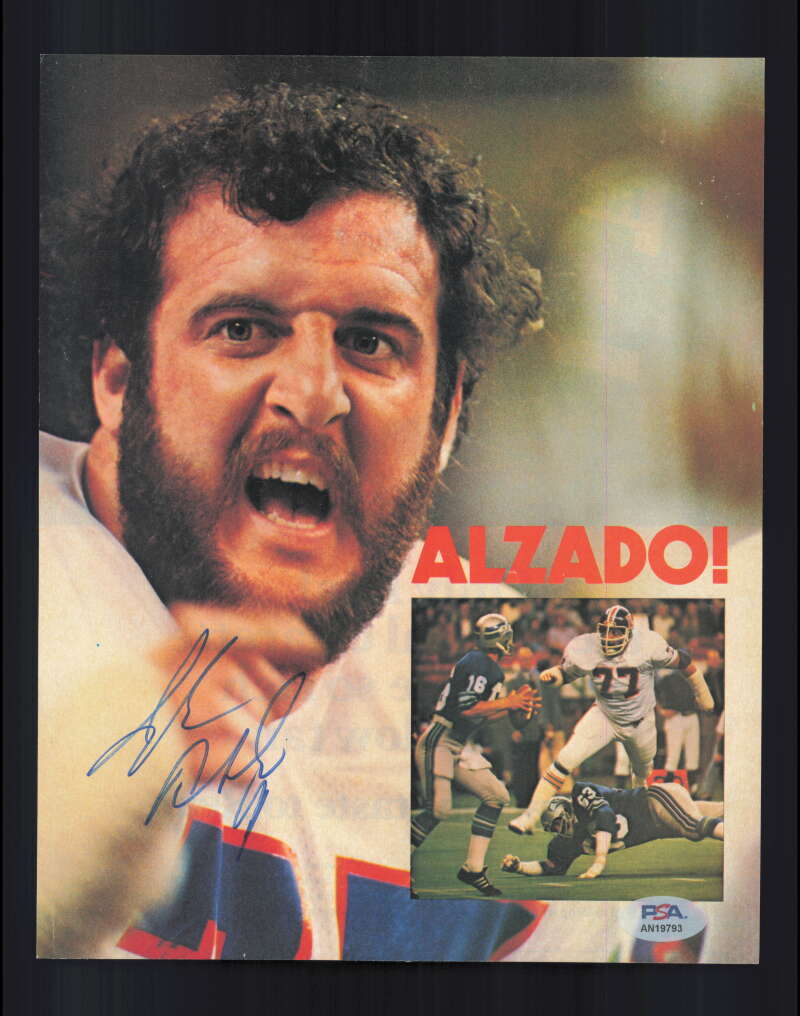 Lyle Alzado PSA DNA Signed 1970`s Vintage 8x10 Photo Autograph Broncos