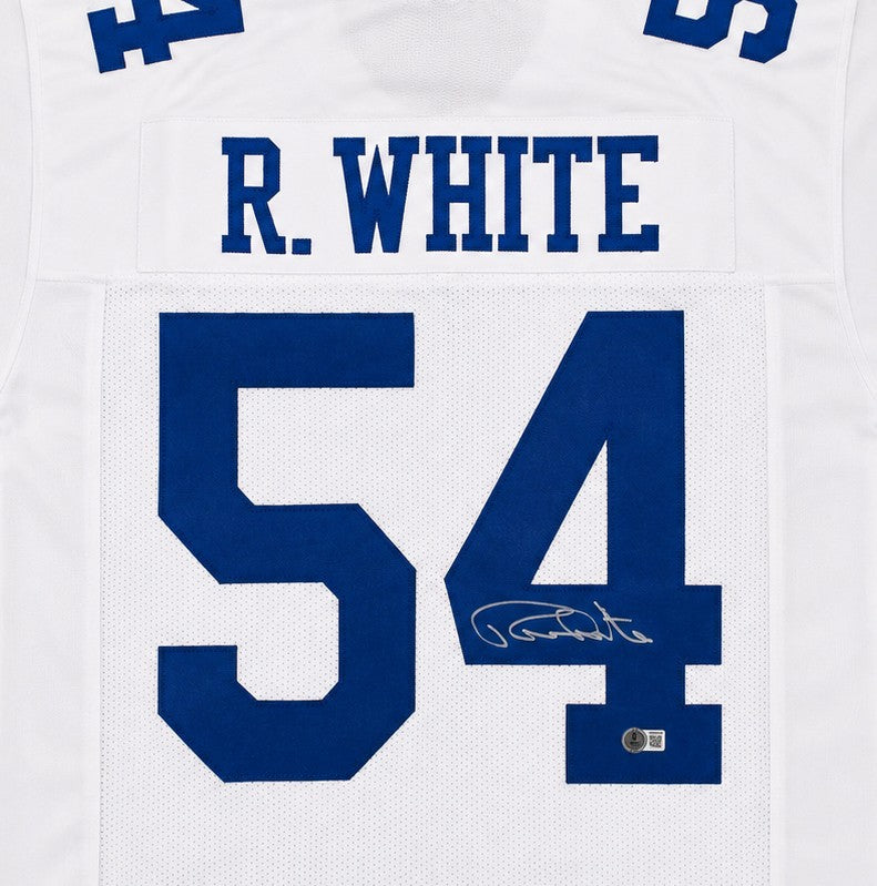 Dallas Cowboys Randy White Signed White Jersey Beckett BAS Witness