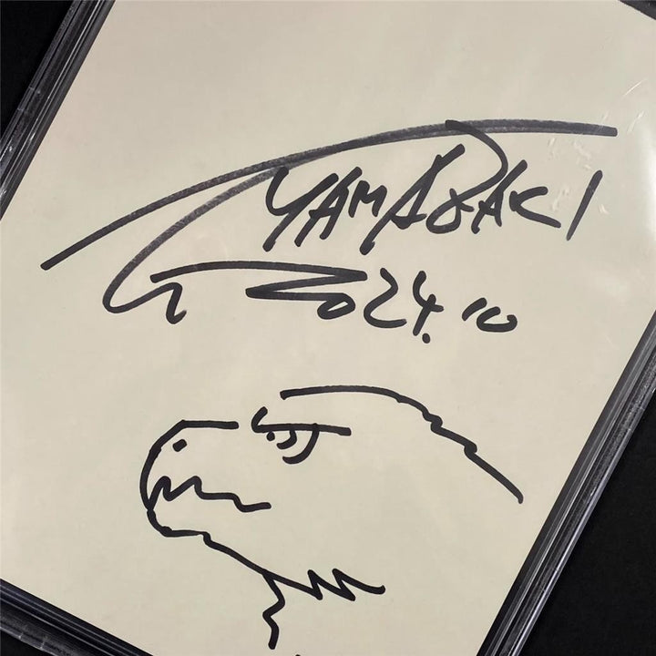 Takashi Yamazaki signed Godzilla Minus One 8x10 Sketch Autograph (B) Beckett BAS