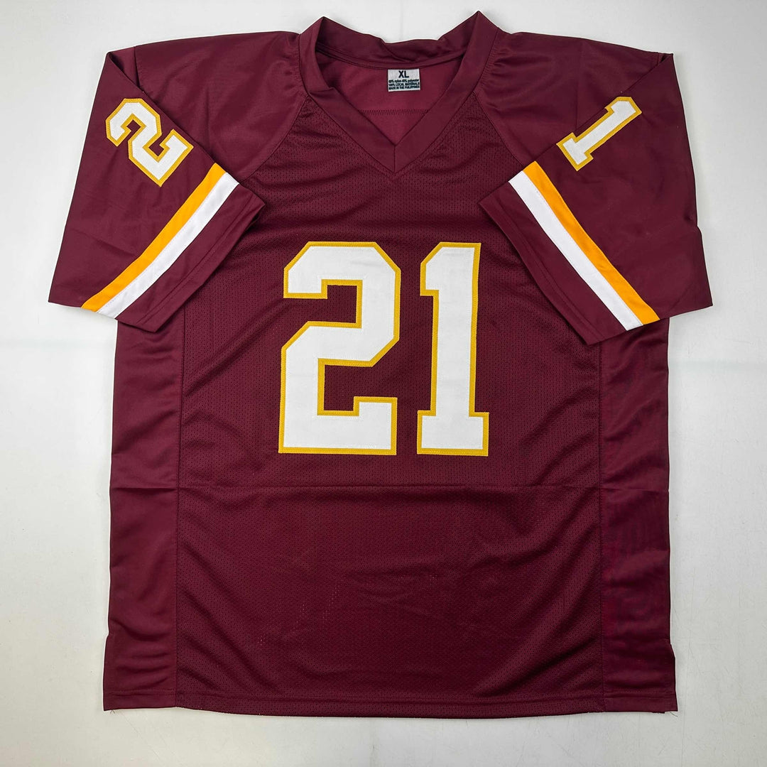Facsimile Autographed Sean Taylor Washington Red Reprint Jersey Size Men's XL