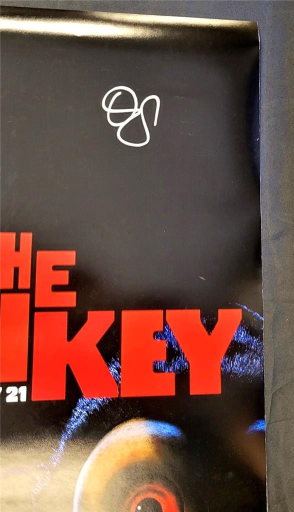 Osgood Perkins signed The Monkey 27x40 movie poster #3 autograph ~ Beckett BAS